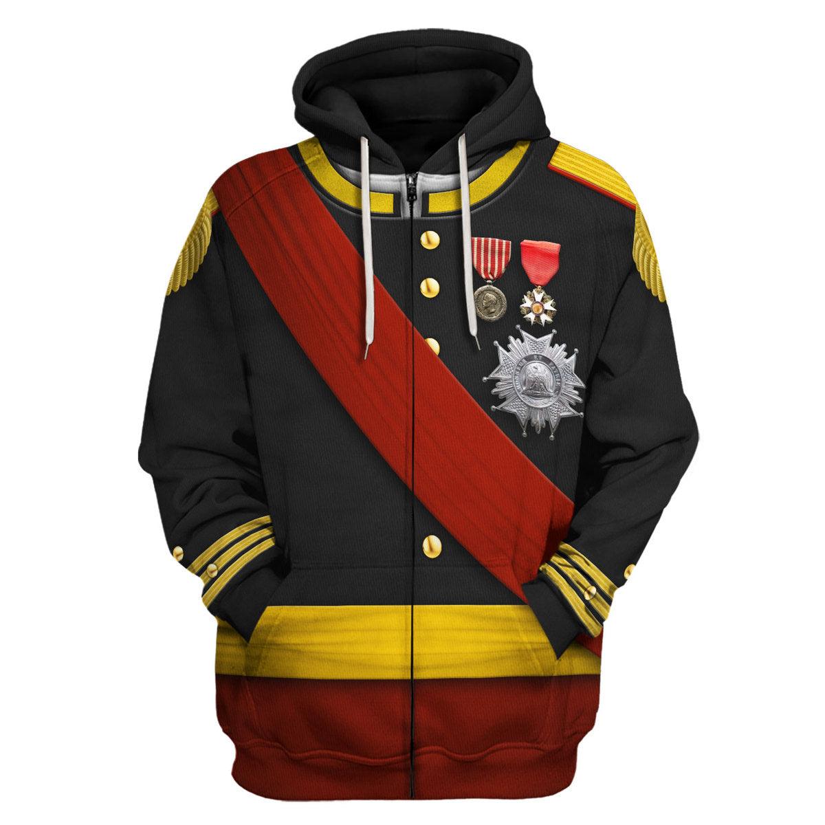 Gearhomie Napoleon III Uniform All Over Print Hoodie Sweatshirt T-Shirt Tracksuit - Gearhomie.com