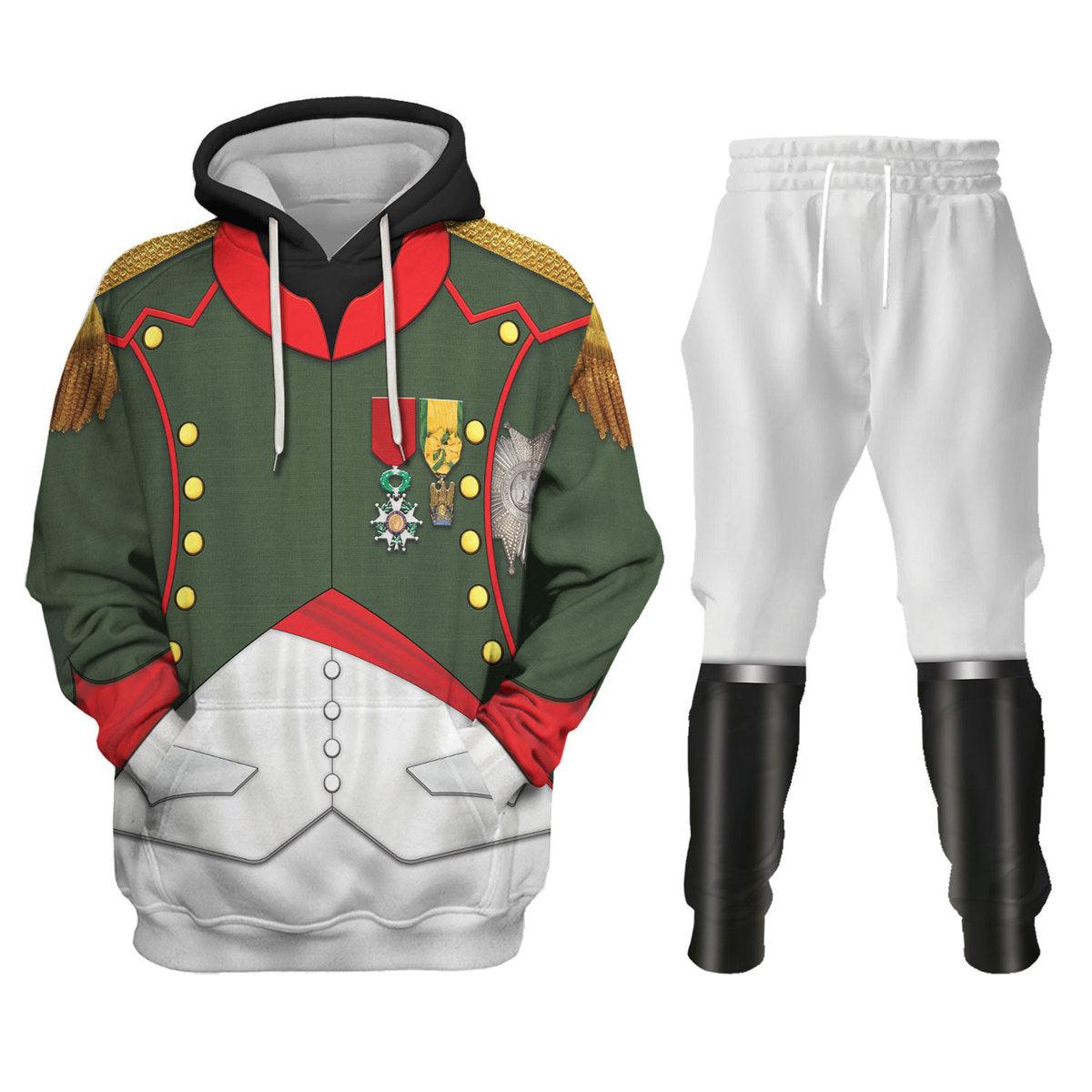 Gearhomie Napoleon in Chasseur-Cheval Reg Costume Hoodie Sweatshirt T-Shirt Tracksuit - Gearhomie.com