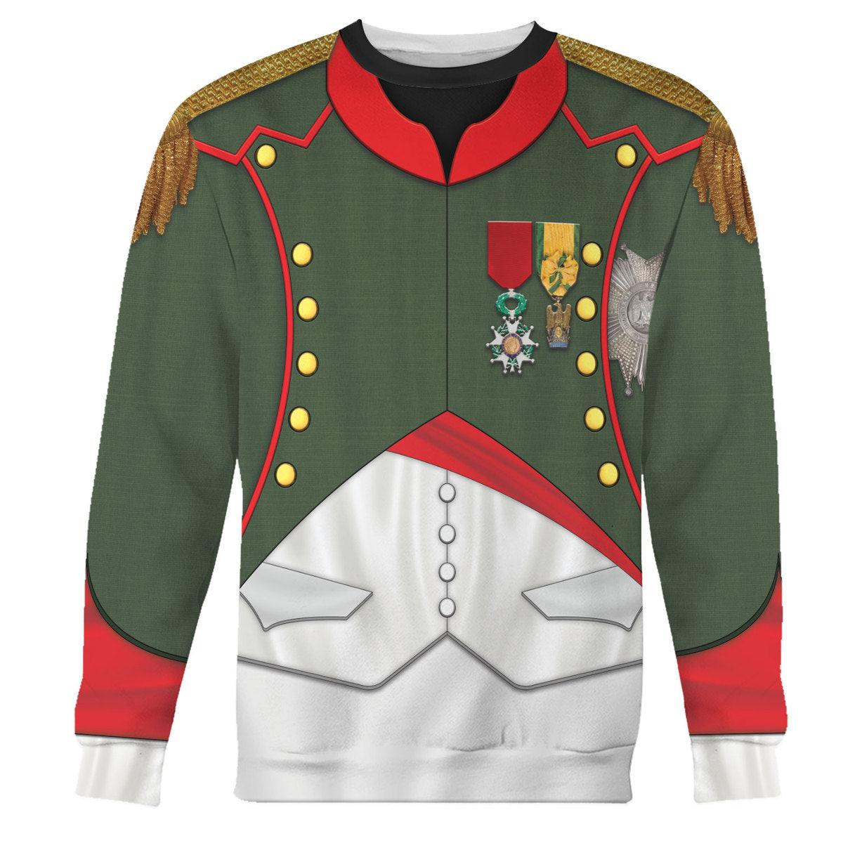 Gearhomie Napoleon in Chasseur-Cheval Reg Costume Hoodie Sweatshirt T-Shirt Tracksuit - Gearhomie.com