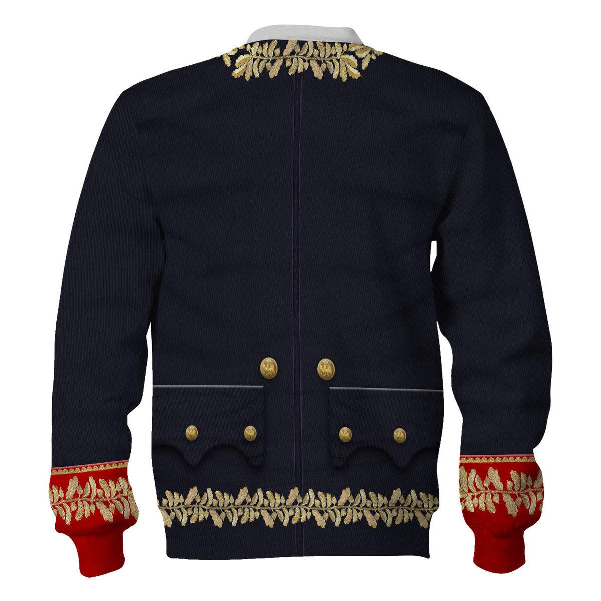 Gearhomie Napoleon in His General Uniform All Over Print Hoodie Sweatshirt T-Shirt Tracksuit - Gearhomie.com