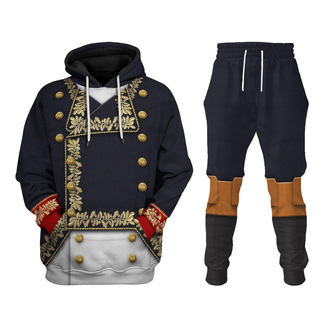 Gearhomie Napoleon in His General Uniform All Over Print Hoodie Sweatshirt T-Shirt Tracksuit - Gearhomie.com