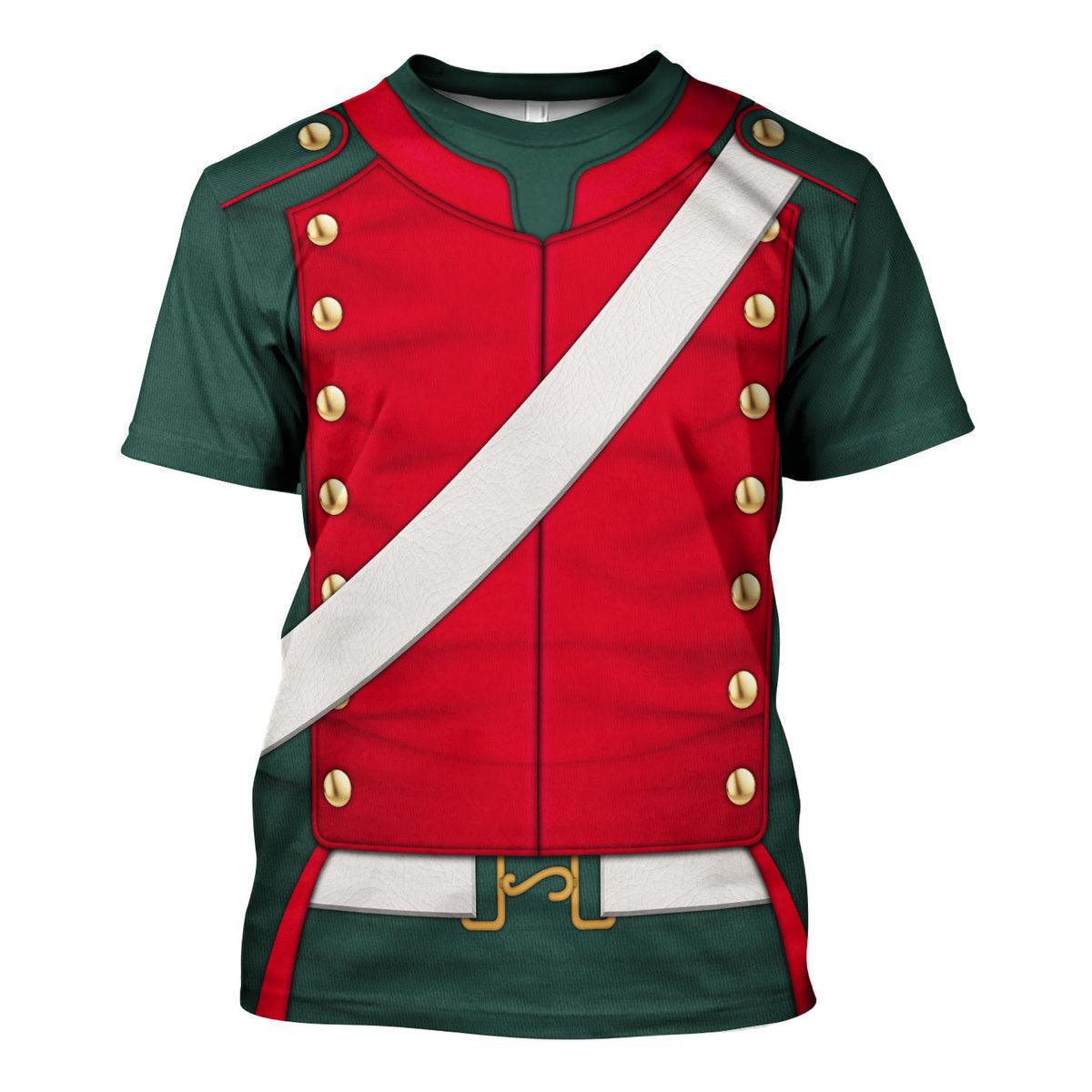 Gearhomie Napoleonic French Light Cavalry-Lancer (1812-1815) Uniform All Over Print Hoodie Sweatshirt T-Shirt Tracksuit - Gearhomie.com