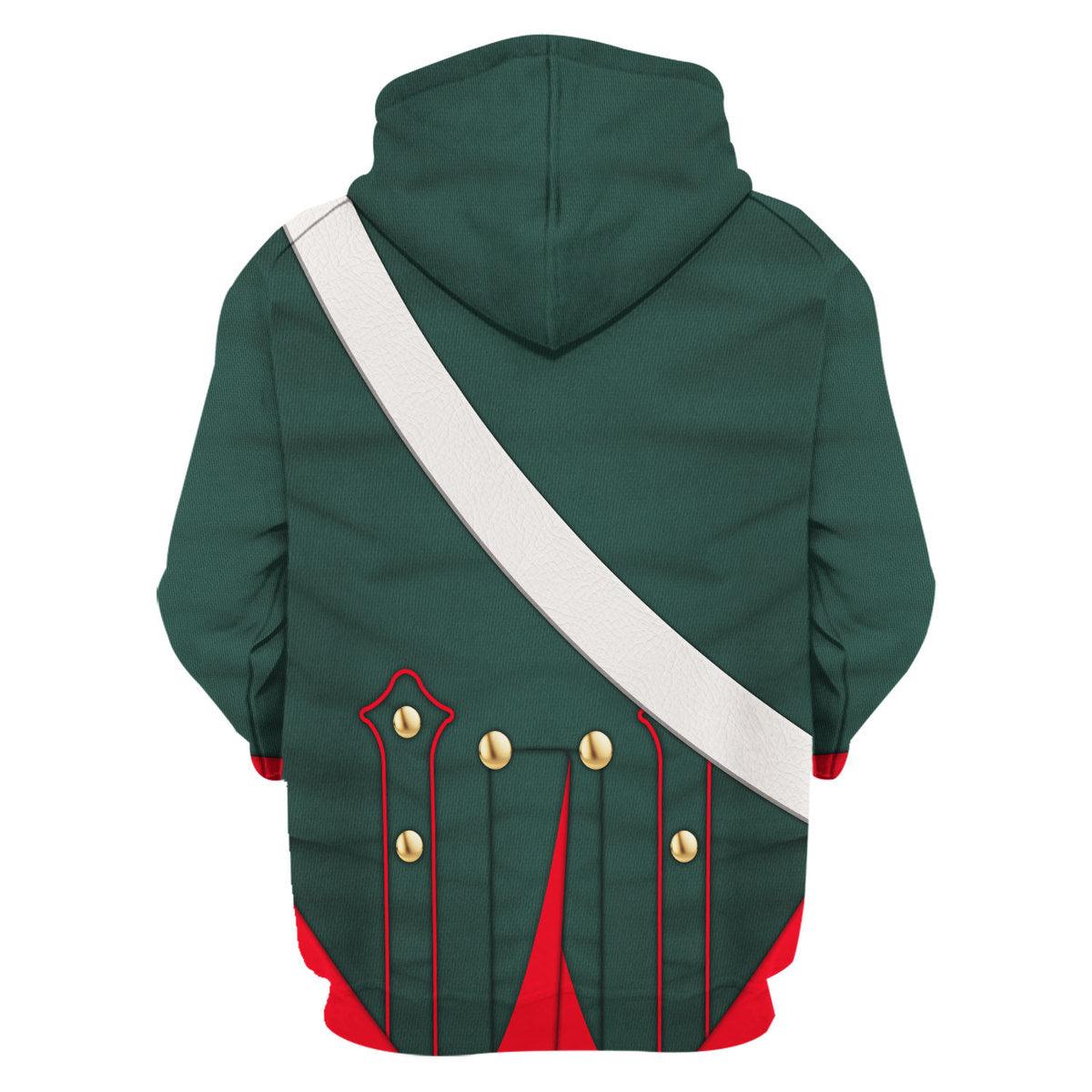 Gearhomie Napoleonic French Light Cavalry-Lancer (1812-1815) Uniform All Over Print Hoodie Sweatshirt T-Shirt Tracksuit - Gearhomie.com