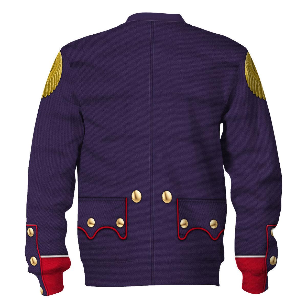 Gearhomie Napoleonic French Line Infantry Officer-1806-1815 Uniform All Over Print Hoodie Sweatshirt T-Shirt Tracksuit - Gearhomie.com
