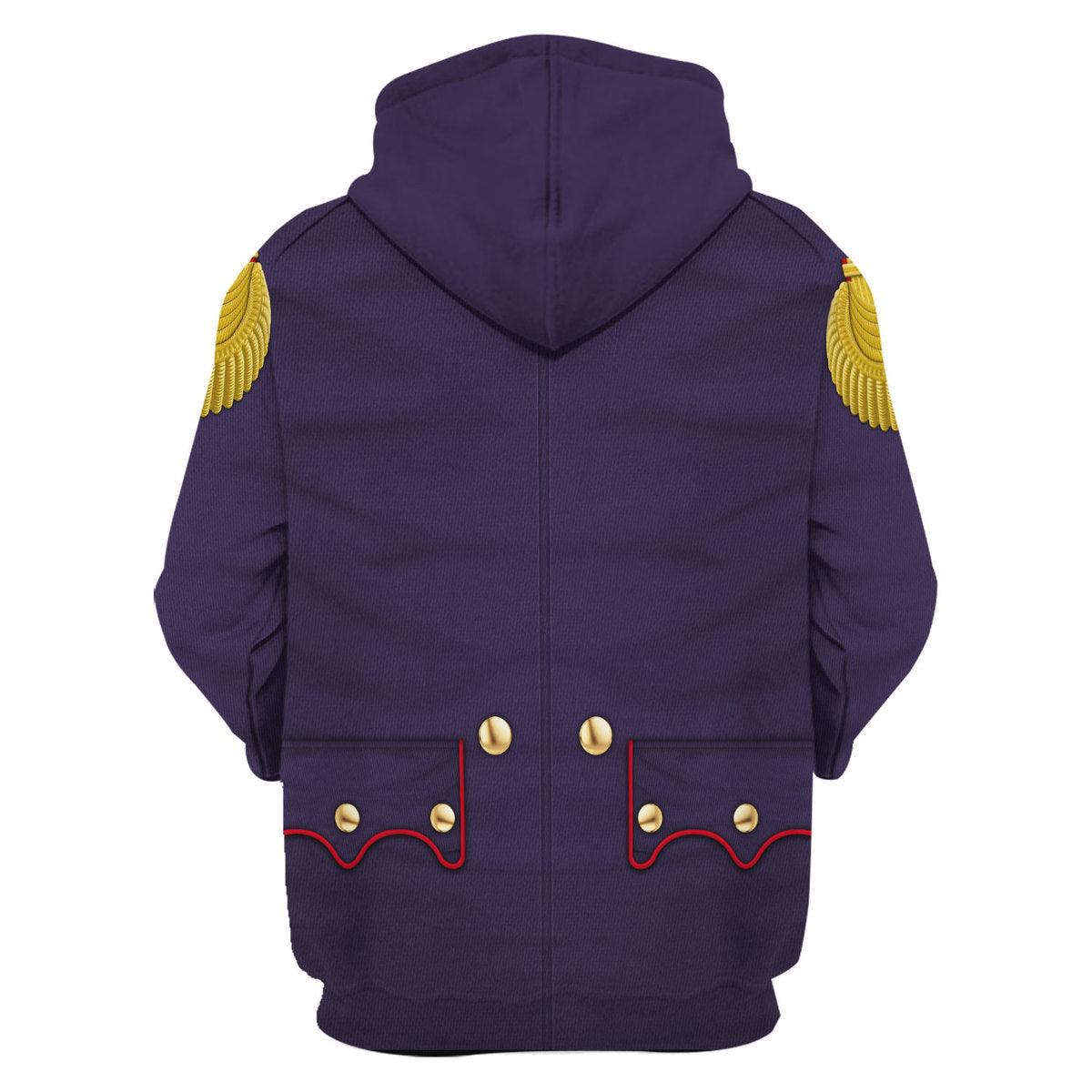 Gearhomie Napoleonic French Line Infantry Officer-1806-1815 Uniform All Over Print Hoodie Sweatshirt T-Shirt Tracksuit - Gearhomie.com