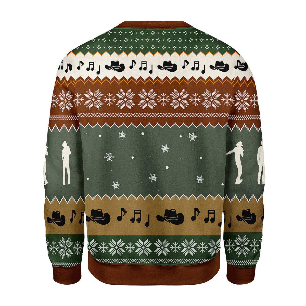 Oodiegang Never Underestimate A Woman Who Is Listening To Tim McGraw Christmas Ugly Sweater - Oodiegang.com