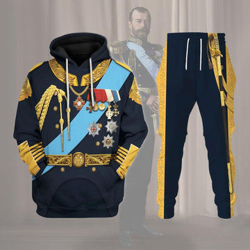 Gearhomie Nicholas II of Russia Costume Hoodie Sweatshirt T-Shirt Tracksuit - Gearhomie.com