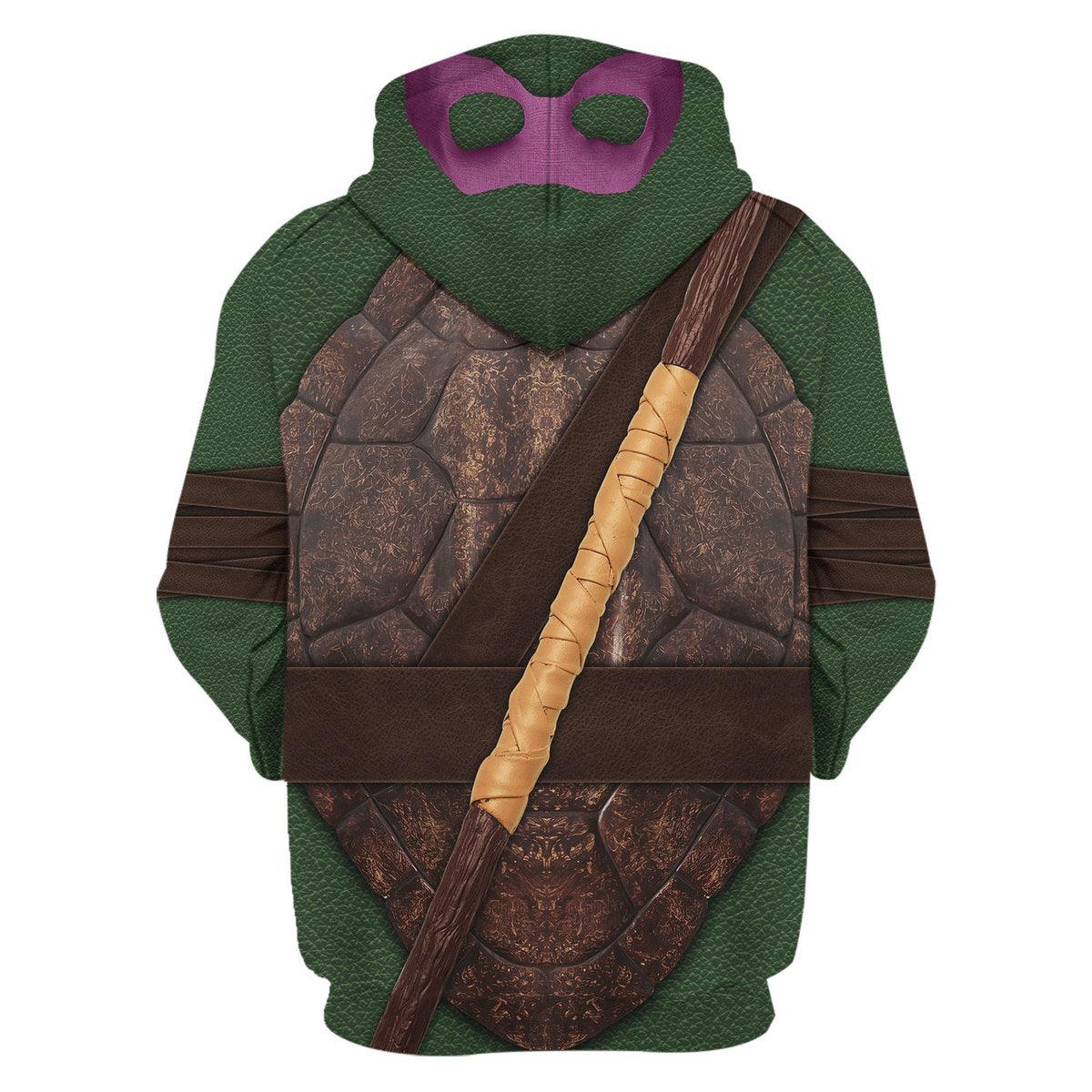 Gearhomie Ninja Turtles Donatello Costume Hoodie Sweatshirt T-Shirt ZipHoodie Sweatpants - Gearhomie.com