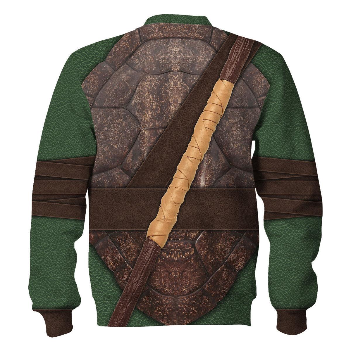 Gearhomie Ninja Turtles Donatello Costume Hoodie Sweatshirt T-Shirt ZipHoodie Sweatpants - Gearhomie.com