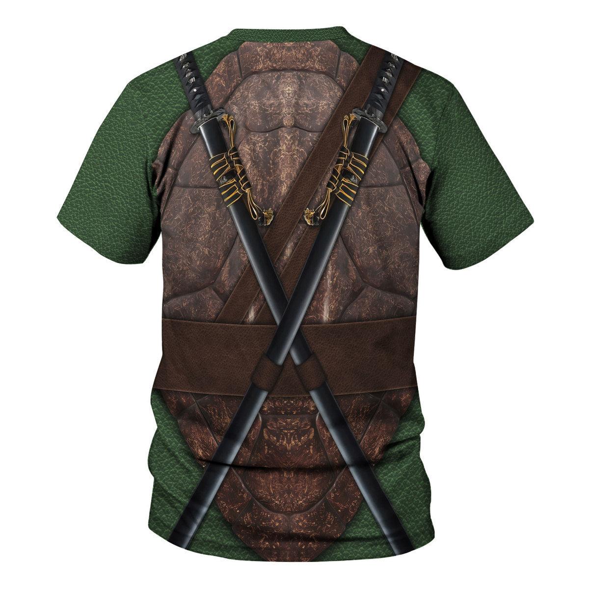 Gearhomie Ninja Turtles Leonardo Costume Hoodie Sweatshirt T-Shirt ZipHoodie Sweatpants - Gearhomie.com