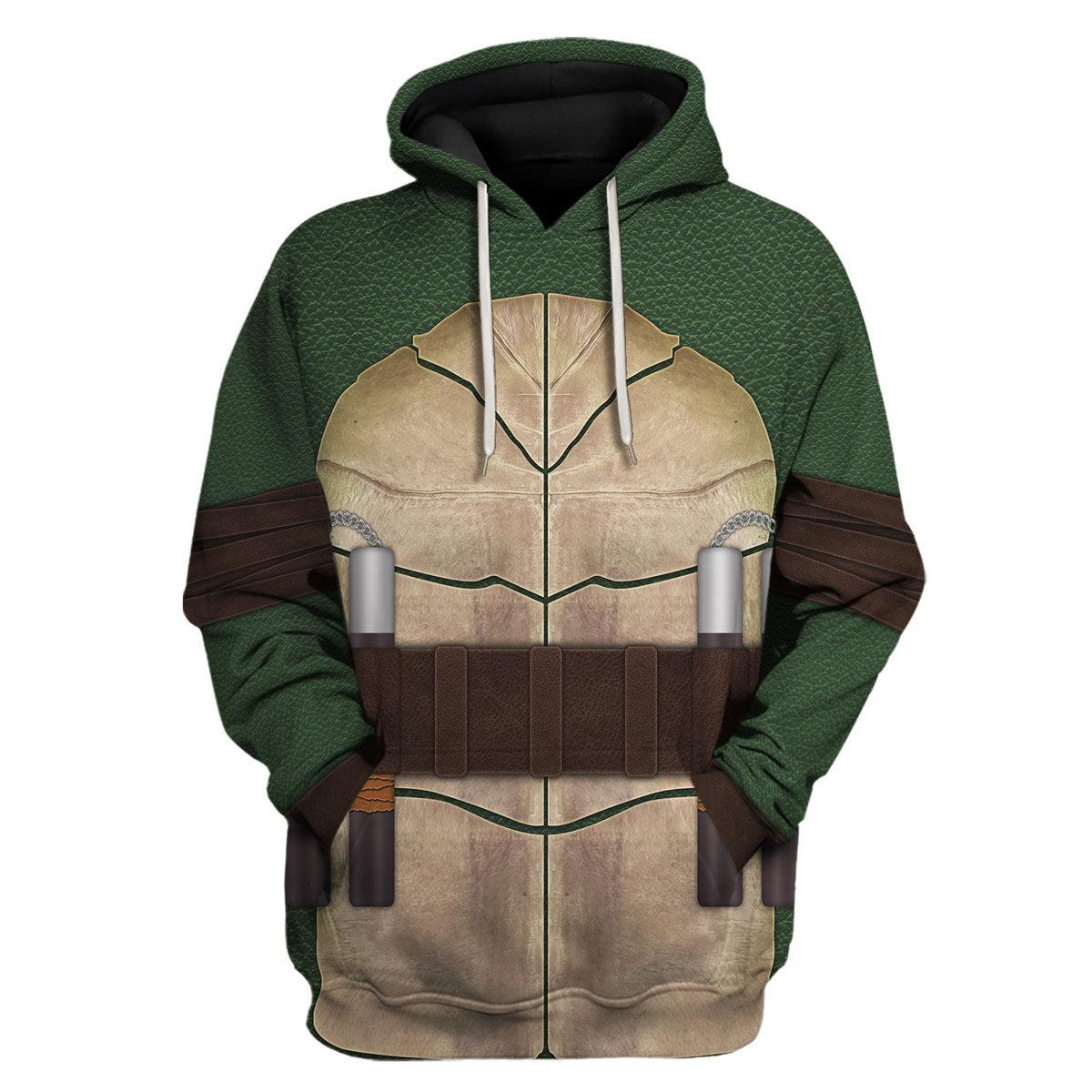 Gearhomie Ninja Turtles Michelangelo Costume Hoodie Sweatshirt T-Shirt ZipHoodie Sweatpants - Gearhomie.com