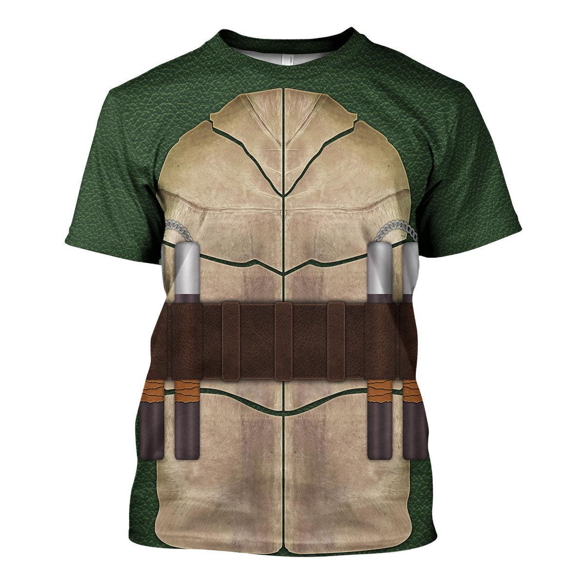 Gearhomie Ninja Turtles Michelangelo Costume Hoodie Sweatshirt T-Shirt ZipHoodie Sweatpants - Gearhomie.com