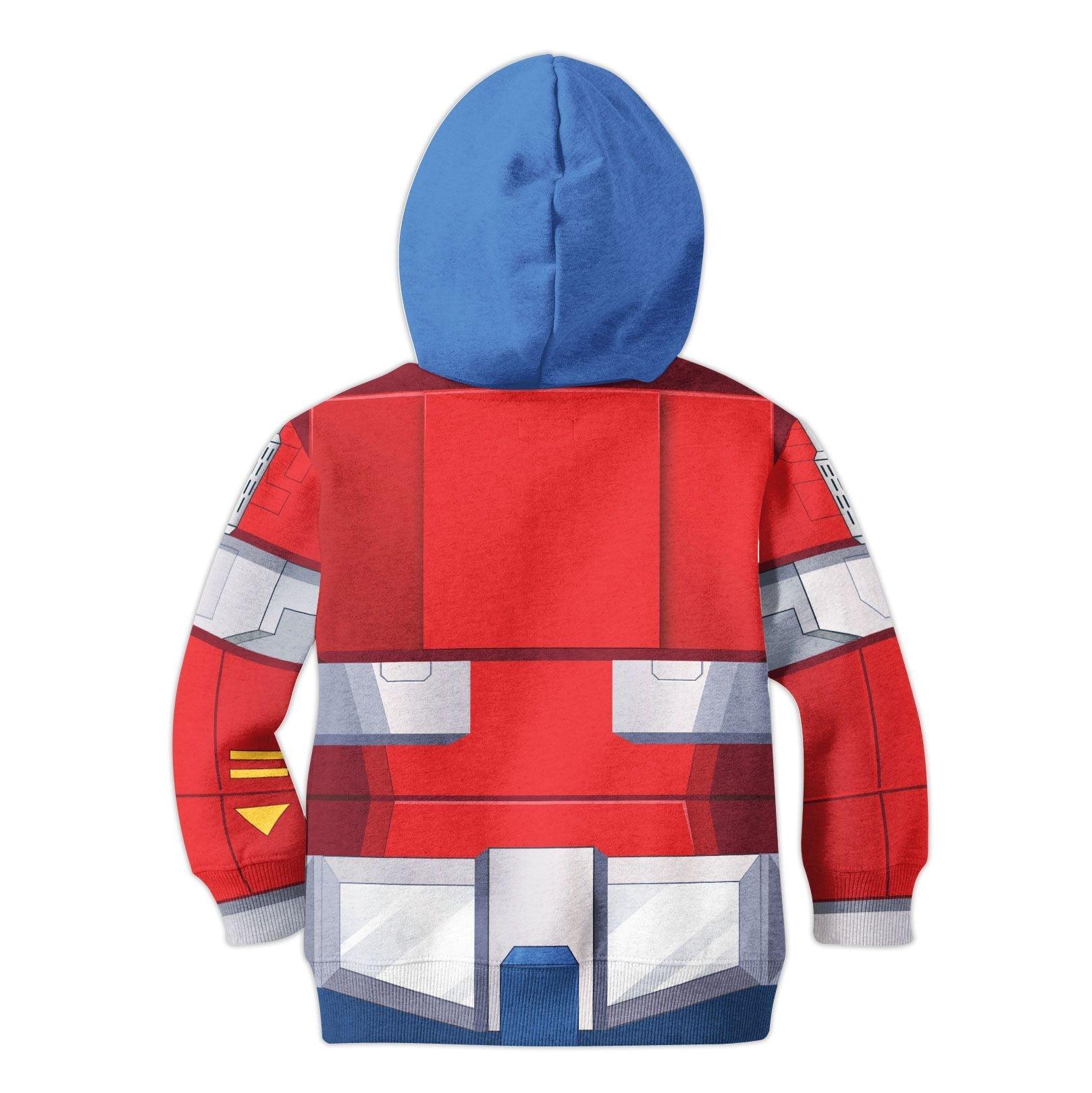 Gearhomie Optimus Prime Kid Costume Cosplay Hoodie Sweatshirt T-Shirt - Gearhomie.com