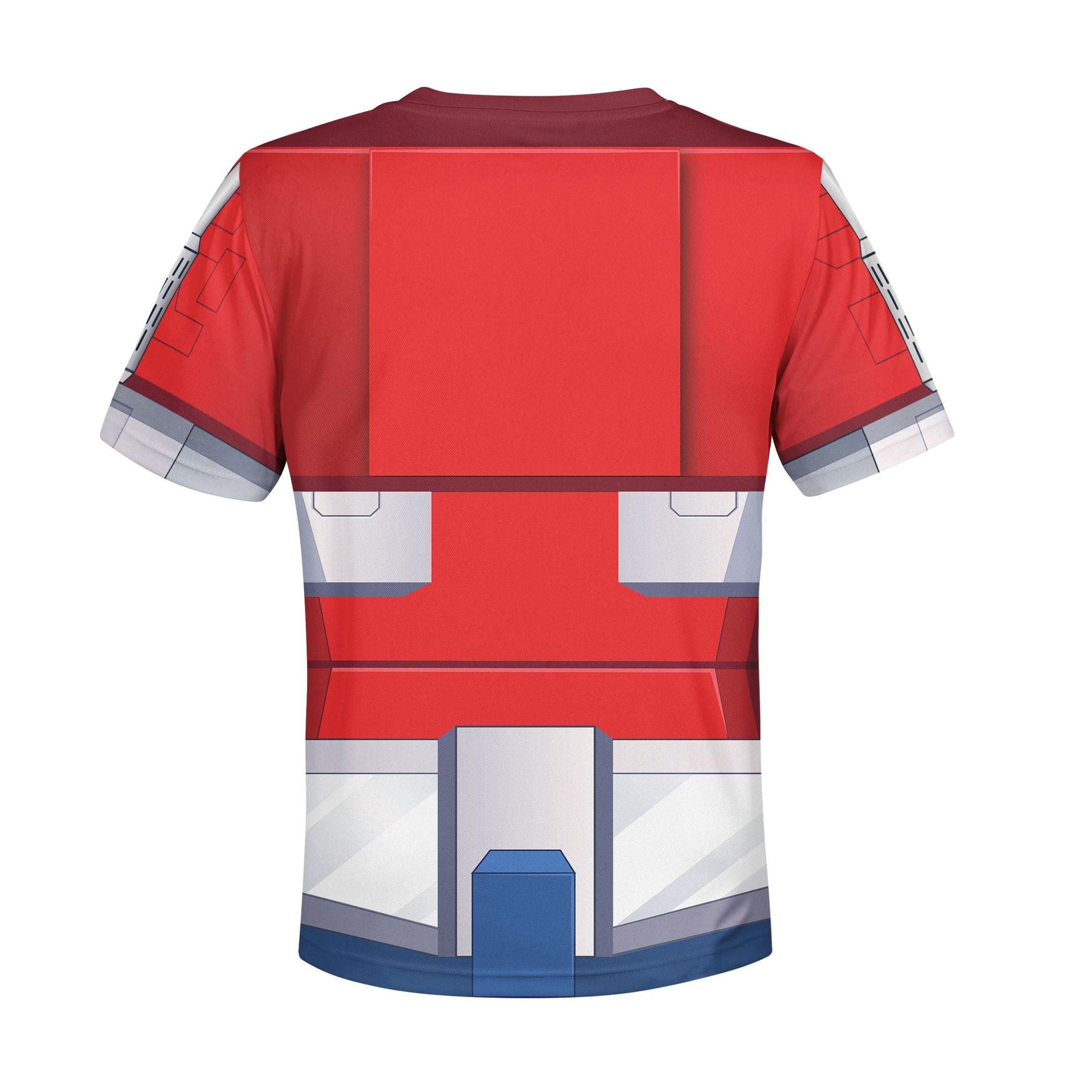 Gearhomie Optimus Prime Kid Costume Cosplay Hoodie Sweatshirt T-Shirt - Gearhomie.com