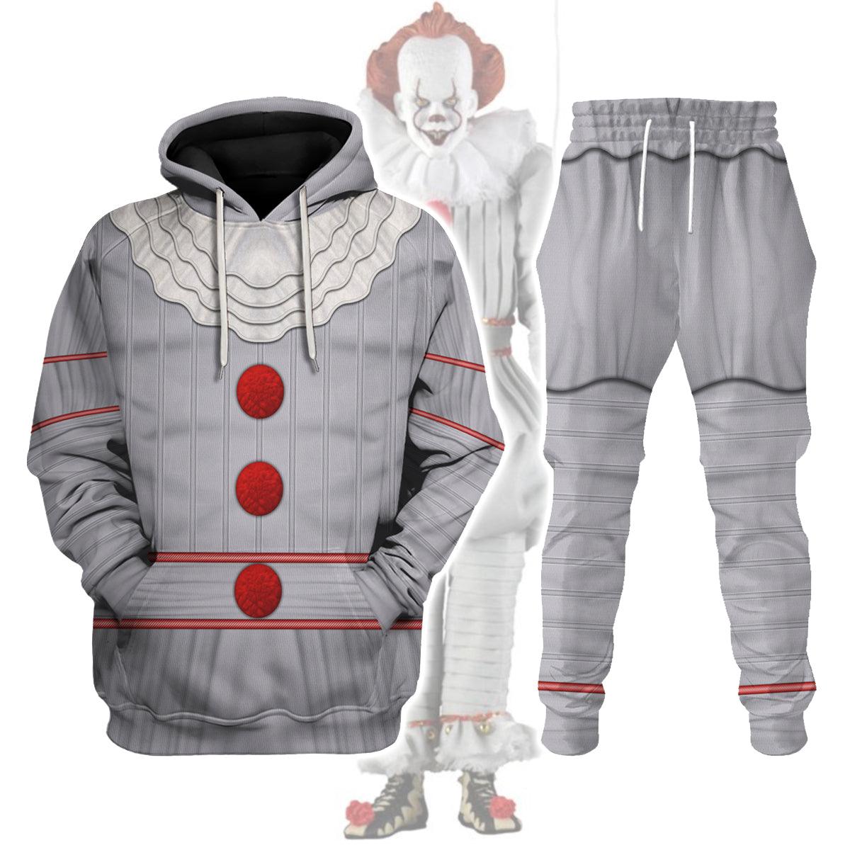Gearhomie Pennywise Costume Hoodie Sweatshirt T-Shirt Tracksuit - Gearhomie.com