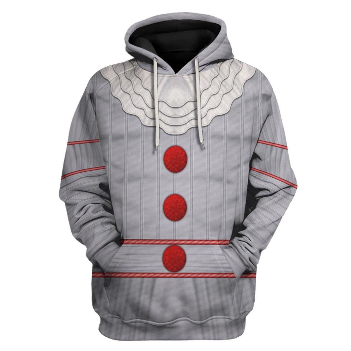 Gearhomie Pennywise Costume Hoodie Sweatshirt T-Shirt Tracksuit - Gearhomie.com