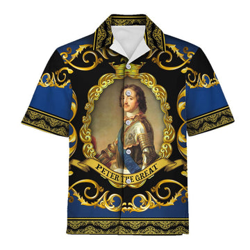 CustomsPig Peter the Great Hawaiian Shirt Polo Shirt Beach Shorts - CustomsPig.com