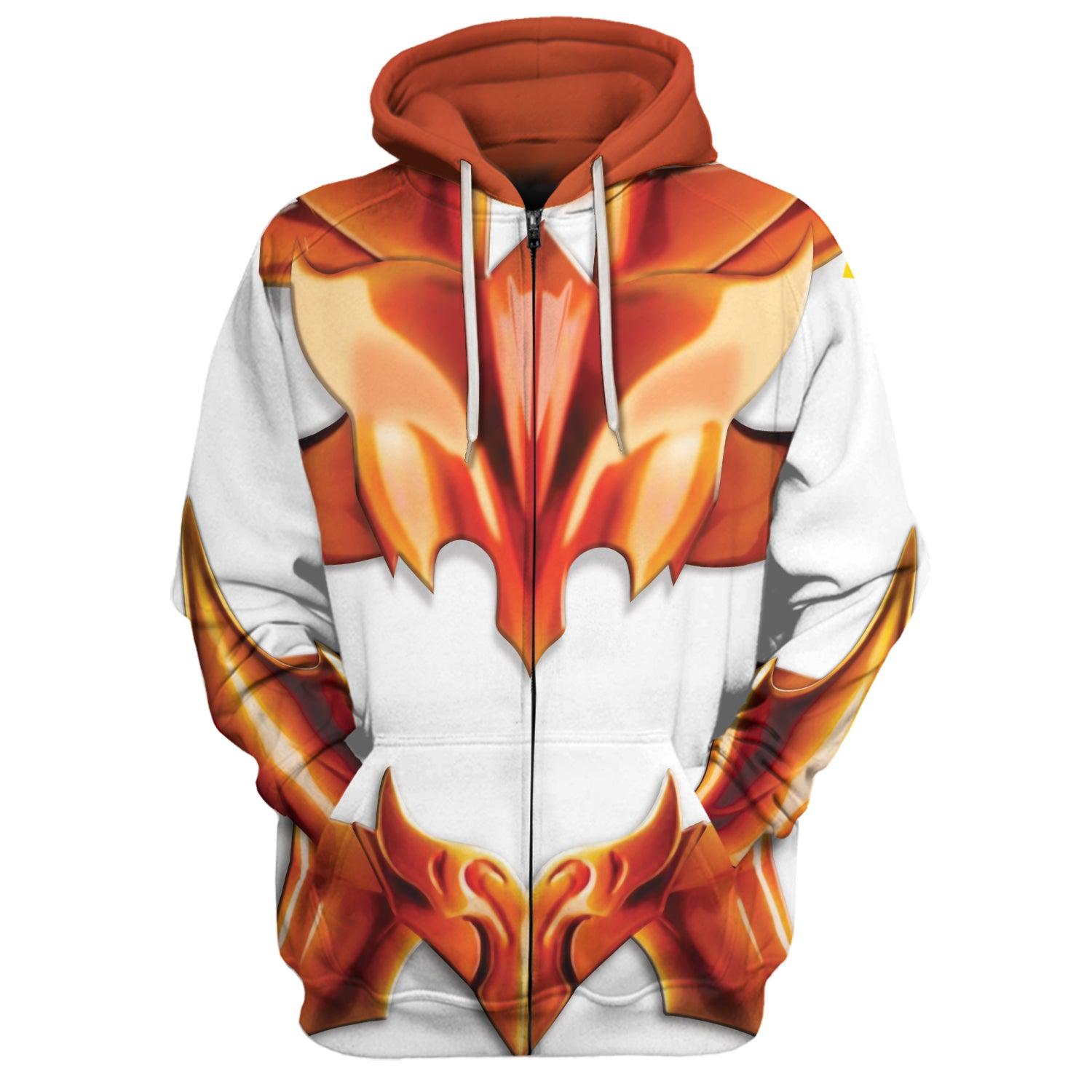 Gearhomie Phoenix Ikki Saint Seiya Costume Hoodie Sweatshirt T-Shirt Tracksuit - DucG