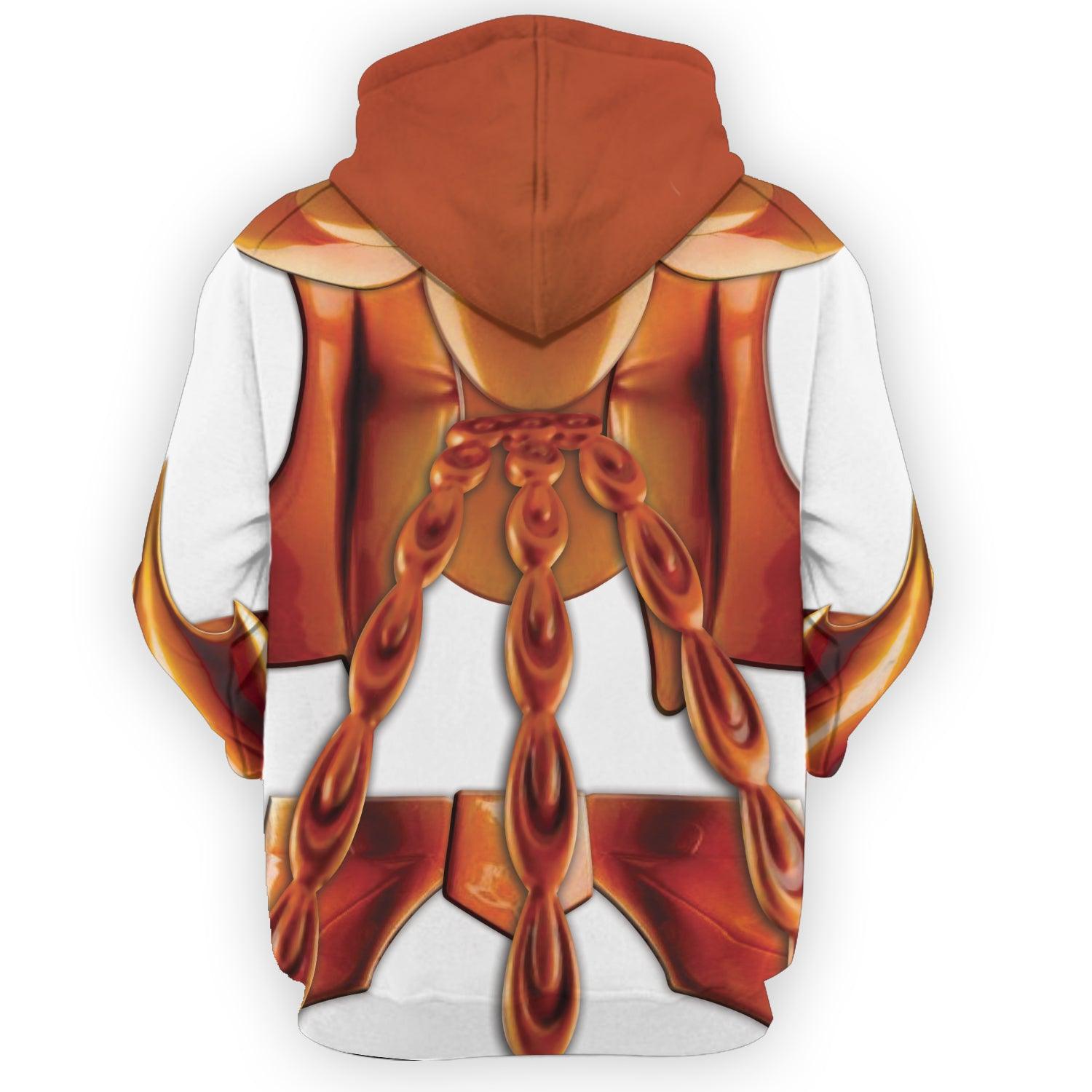 Gearhomie Phoenix Ikki Saint Seiya Costume Hoodie Sweatshirt T-Shirt Tracksuit - DucG