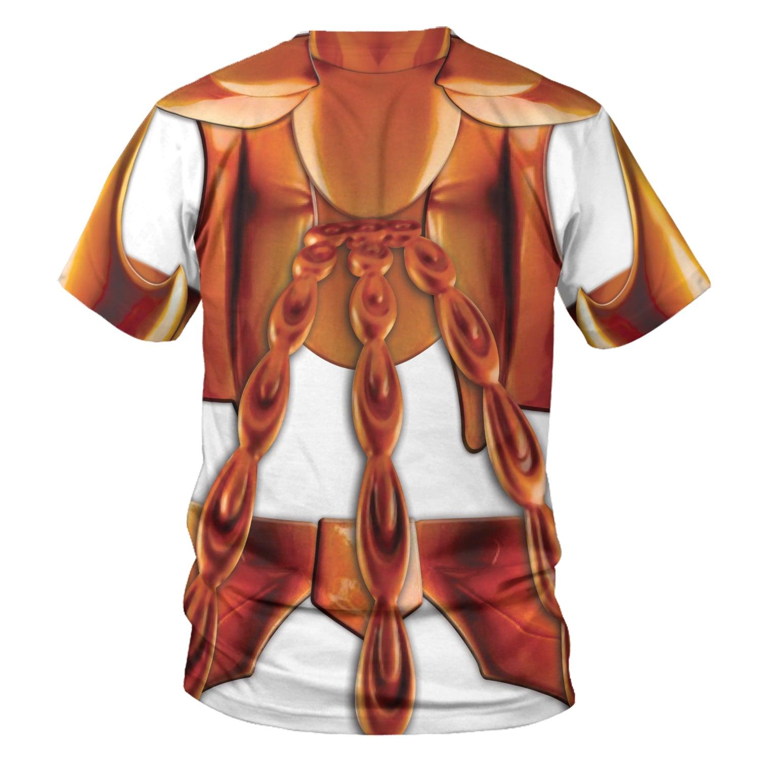 Gearhomie Phoenix Ikki Saint Seiya Costume Hoodie Sweatshirt T-Shirt Tracksuit - DucG