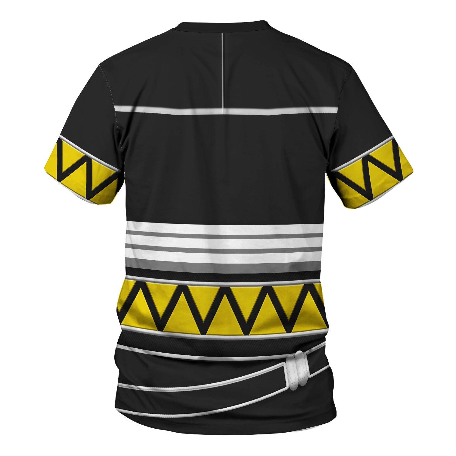 Gearhomie Power Rangers Lost Galaxy Black Costume Hoodie Sweatshirt T-Shirt Tracksuit - Gearhomie.com