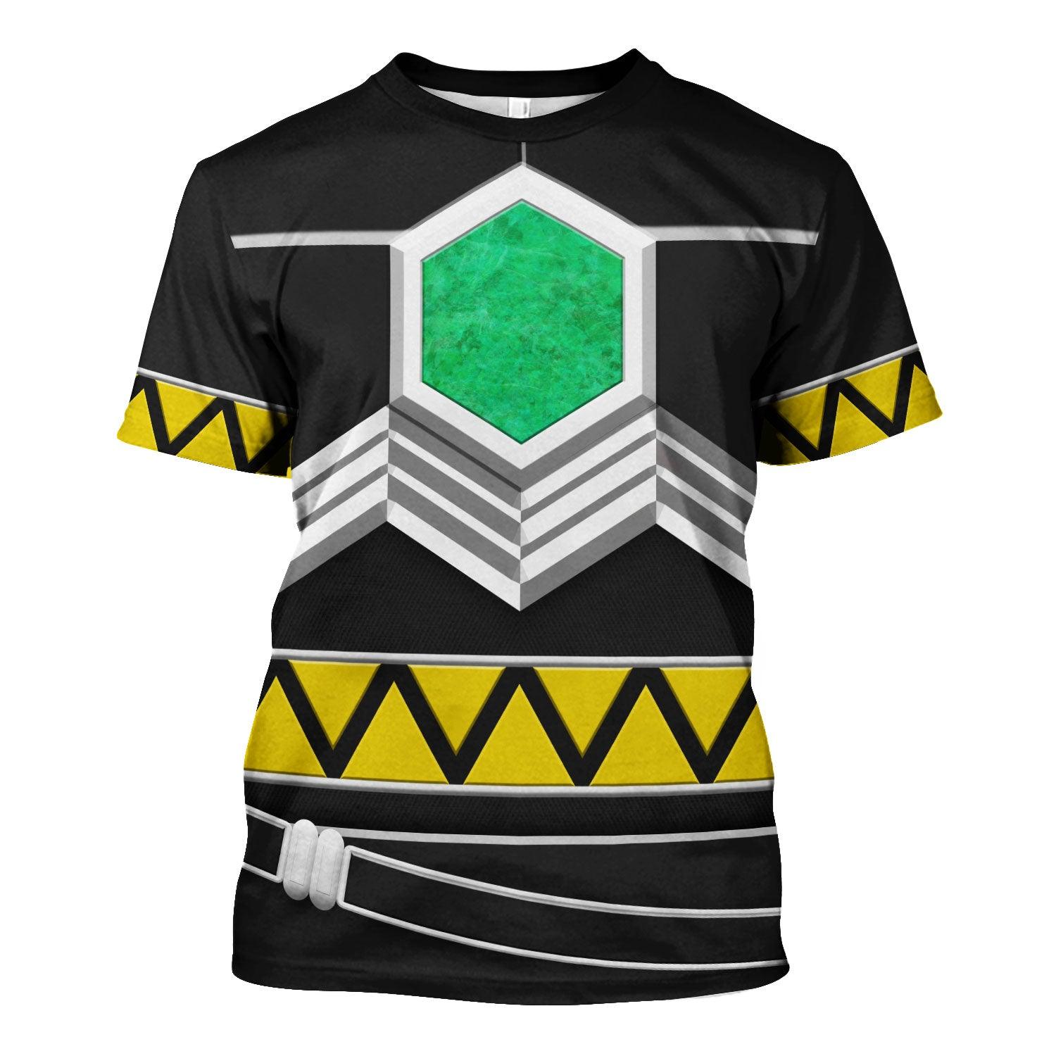Gearhomie Power Rangers Lost Galaxy Black Costume Hoodie Sweatshirt T-Shirt Tracksuit - Gearhomie.com
