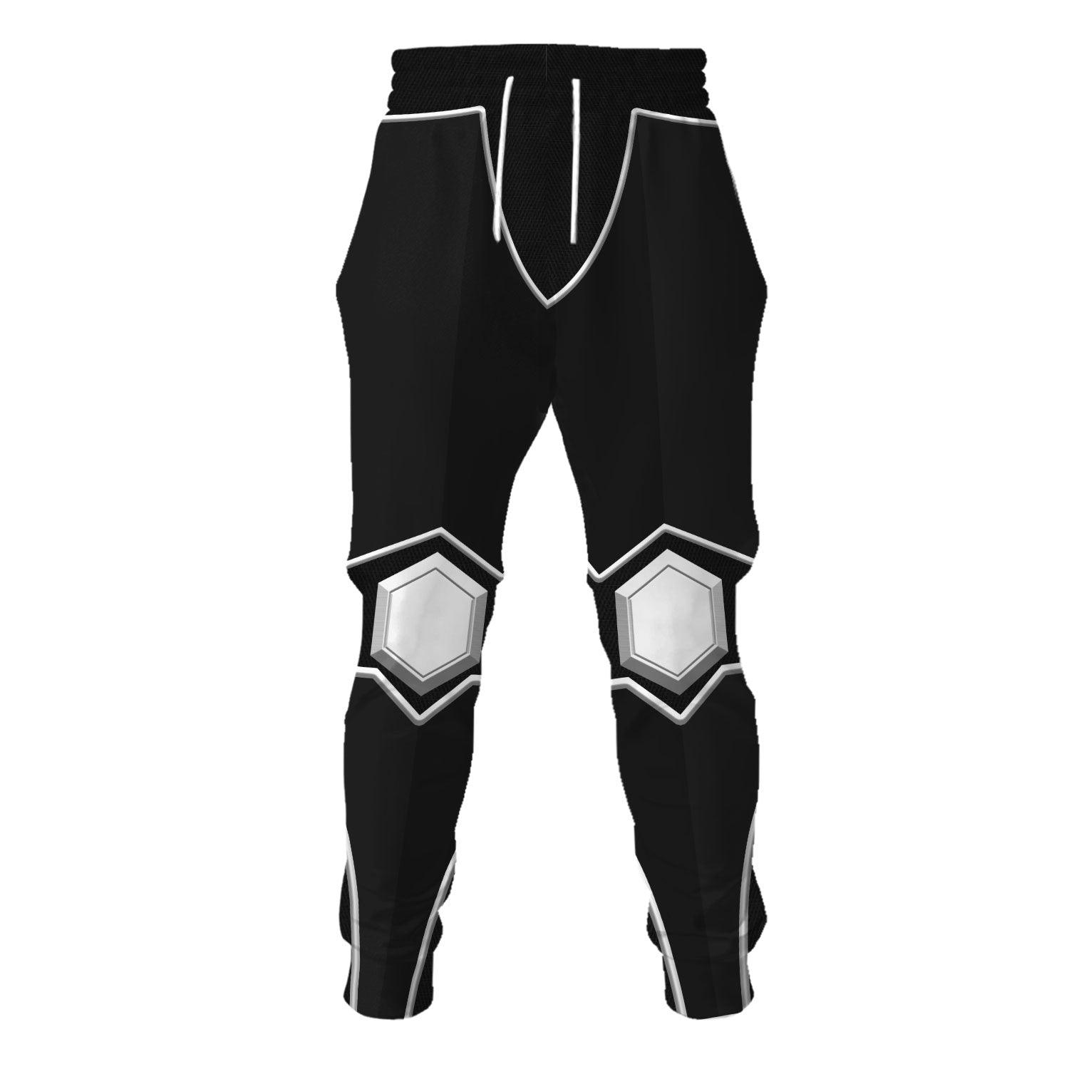 Gearhomie Power Rangers Lost Galaxy Black Costume Hoodie Sweatshirt T-Shirt Tracksuit - Gearhomie.com