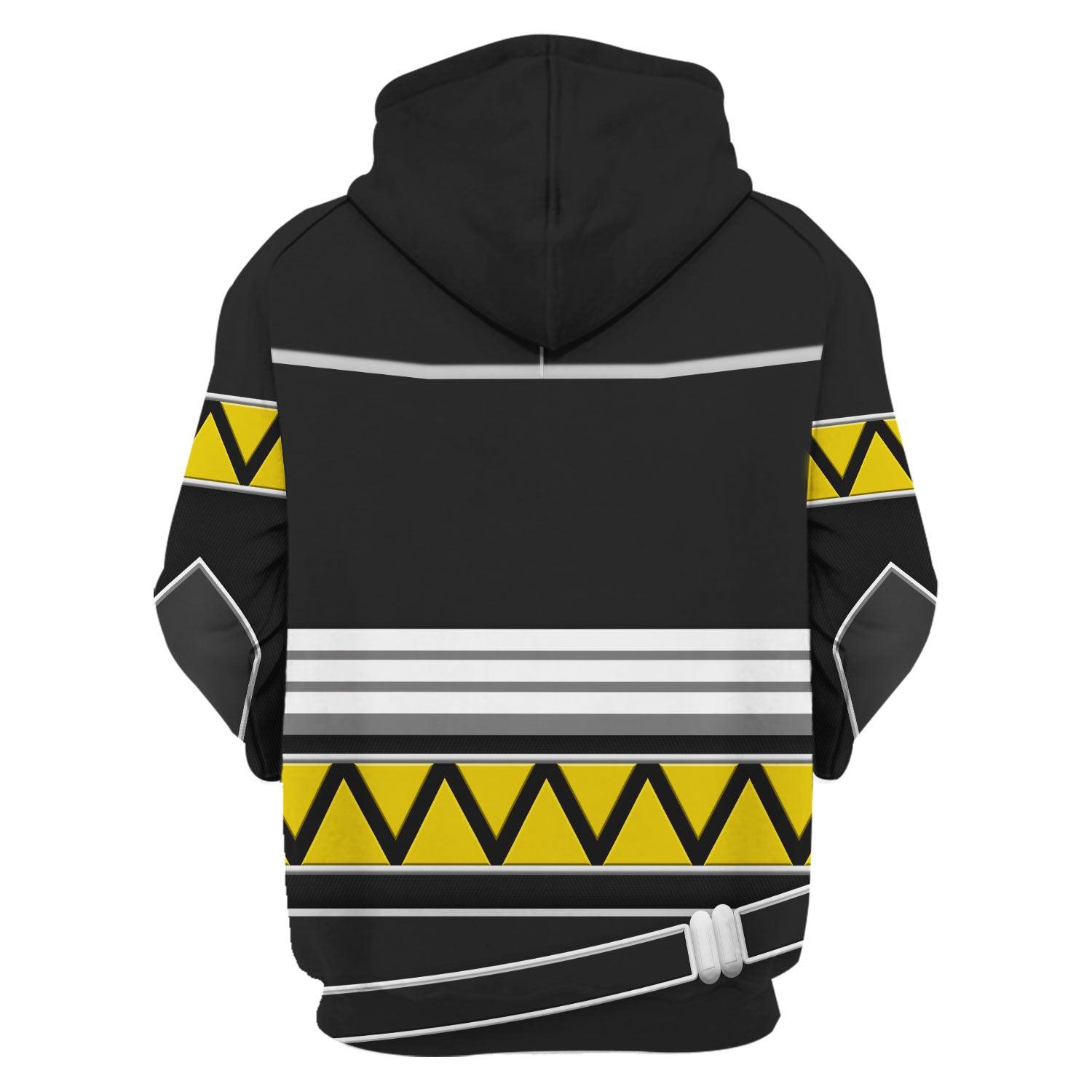 Gearhomie Power Rangers Lost Galaxy Black Costume Hoodie Sweatshirt T-Shirt Tracksuit - Gearhomie.com