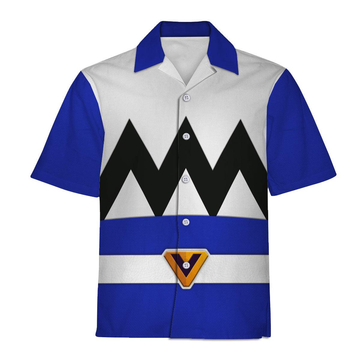 Gearhomie Power Rangers Lost Galaxy Blue Costume Hoodie Sweatshirt T-Shirt Tracksuit - Gearhomie.com