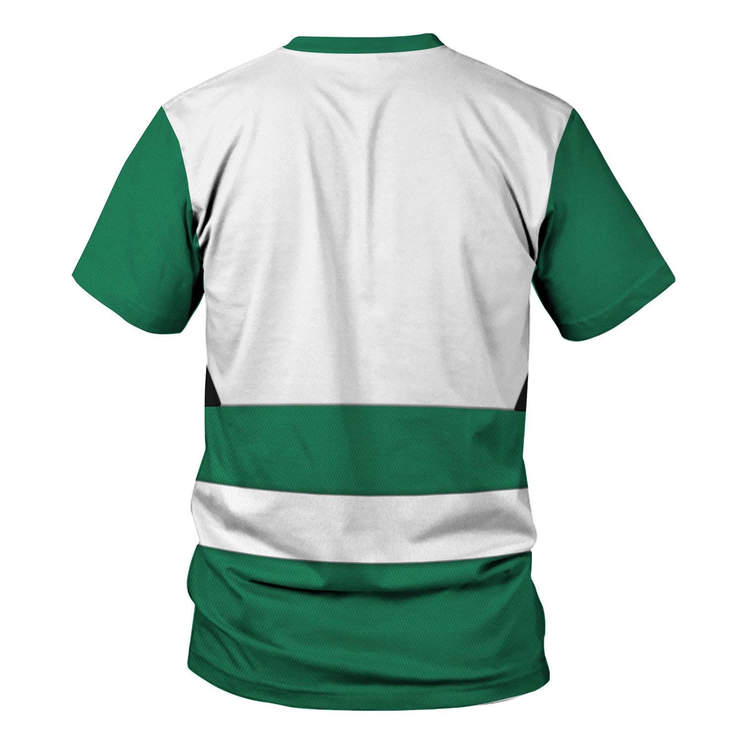 OodieGang Power Rangers Lost Galaxy Green Costume Hoodie Sweatshirt T-Shirt Tracksuit - OodieGang.com