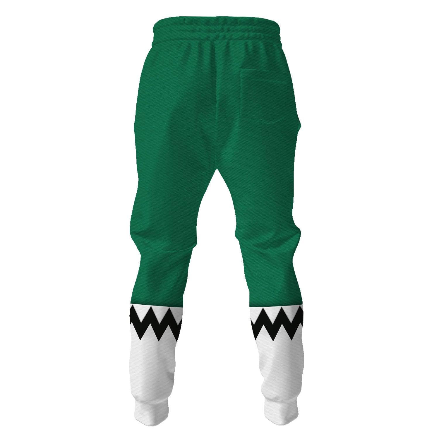 Gearhomie Power Rangers Lost Galaxy Green Costume Hoodie Sweatshirt T-Shirt Tracksuit - Gearhomie.com
