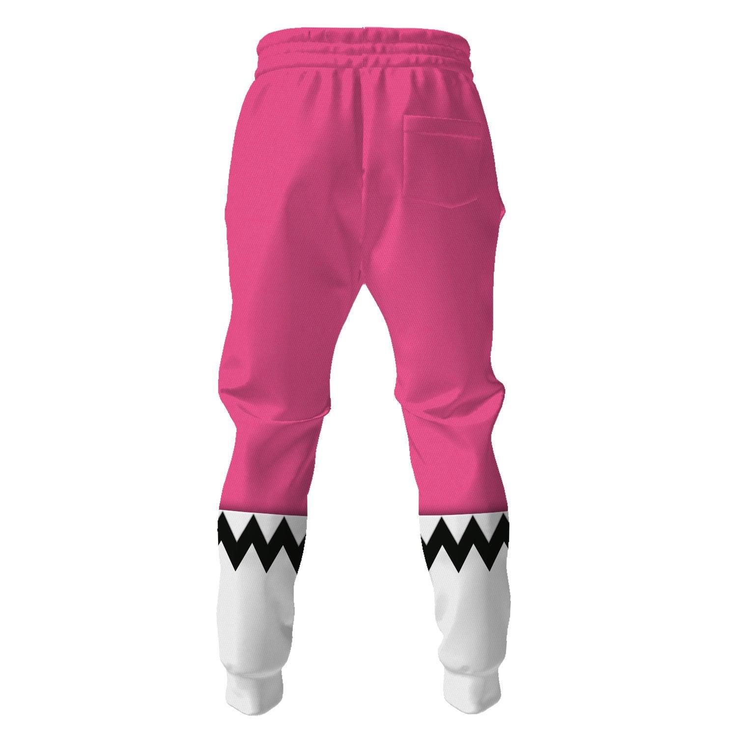 Gearhomie Power Rangers Lost Galaxy Pink Costume Hoodie Sweatshirt T-Shirt Tracksuit - Gearhomie.com