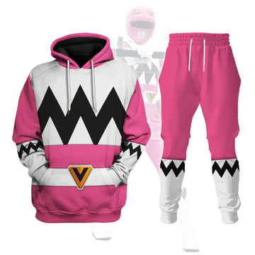 Gearhomie Power Rangers Lost Galaxy Pink Costume Hoodie Sweatshirt T-Shirt Tracksuit - Gearhomie.com