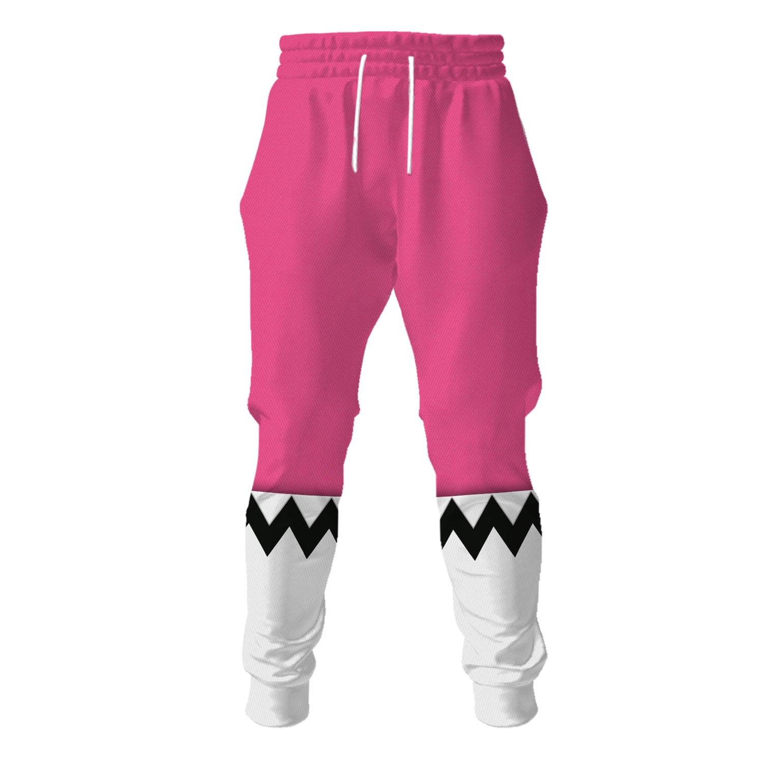 Gearhomie Power Rangers Lost Galaxy Pink Costume Hoodie Sweatshirt T-Shirt Tracksuit - Gearhomie.com