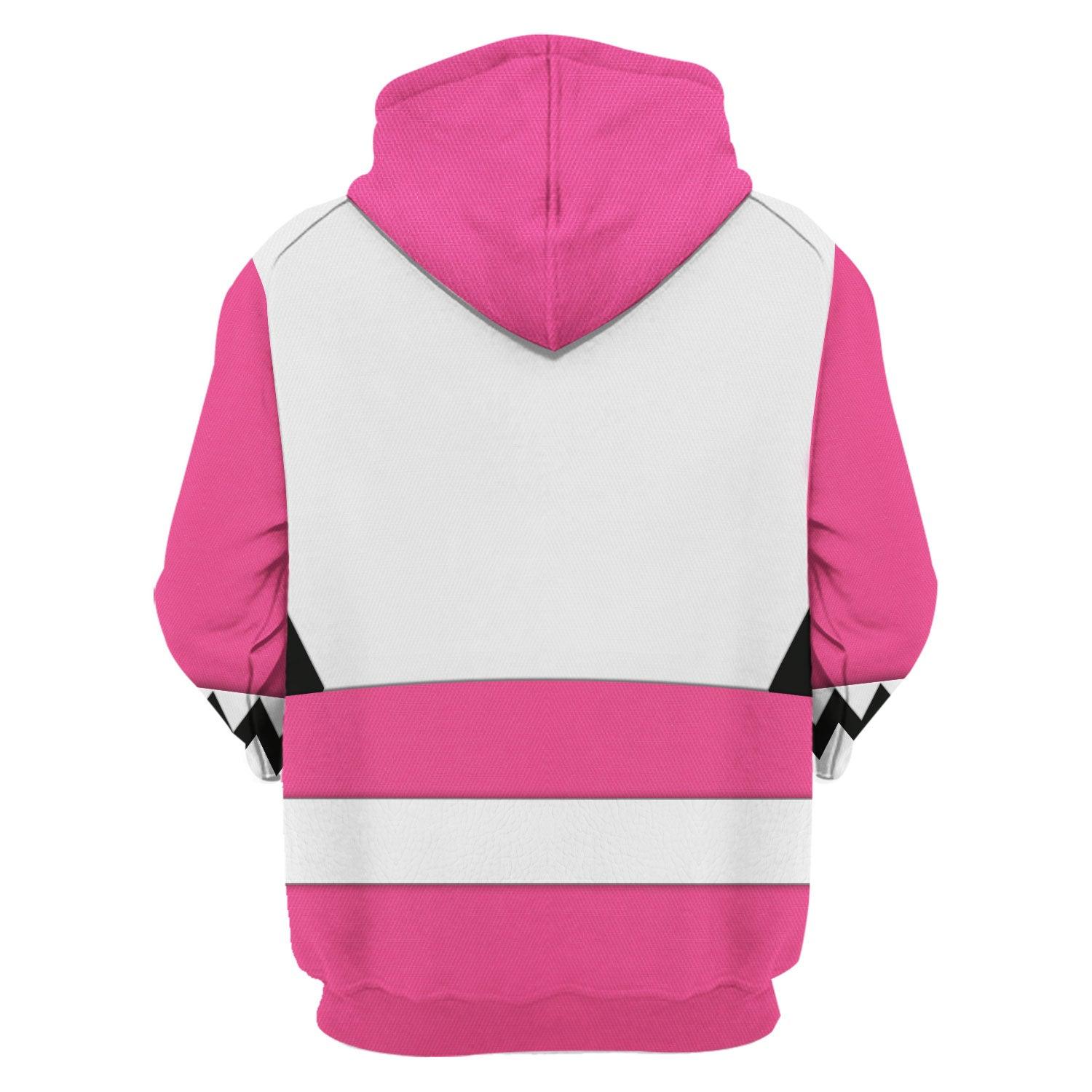 Gearhomie Power Rangers Lost Galaxy Pink Costume Hoodie Sweatshirt T-Shirt Tracksuit - Gearhomie.com