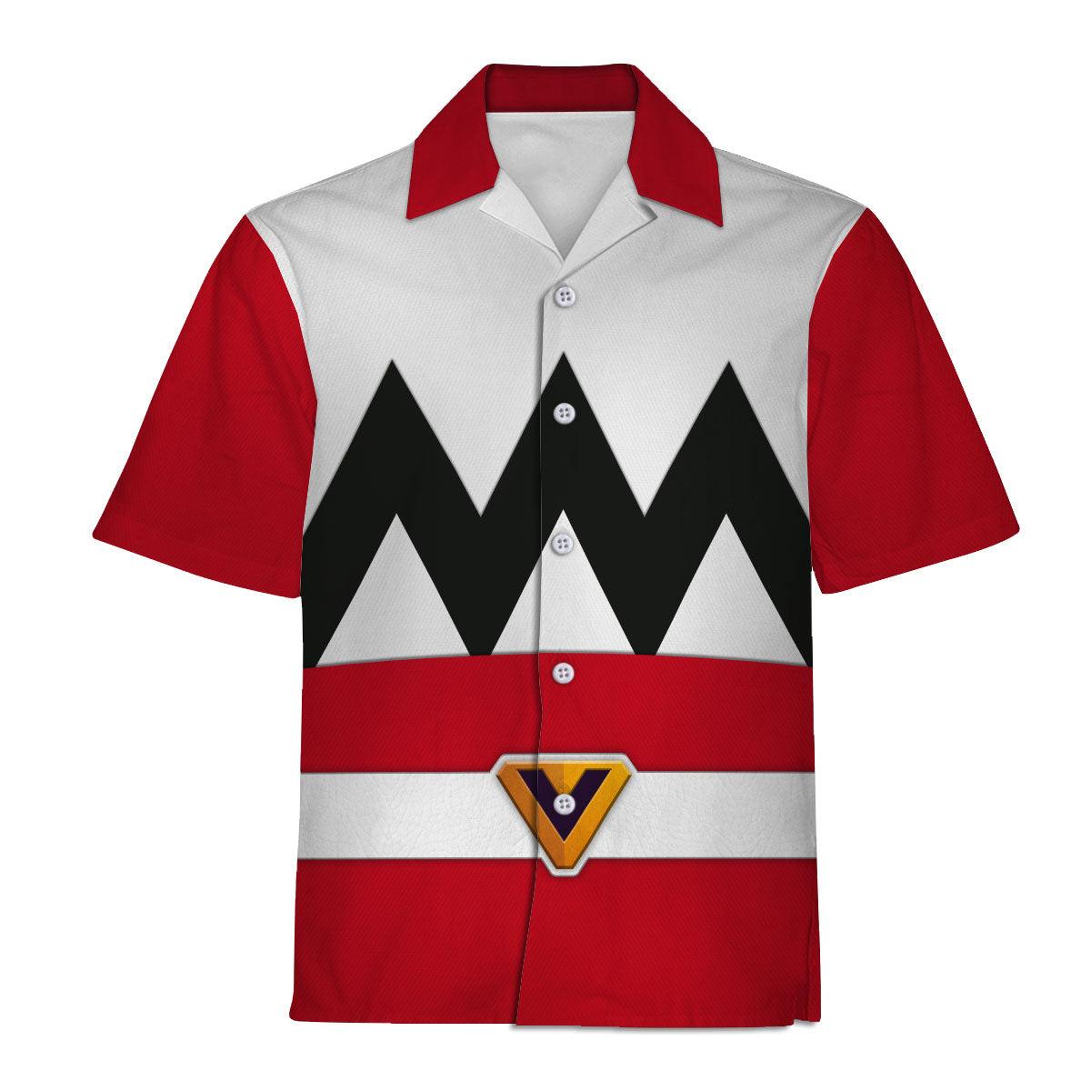 Gearhomie Power Rangers Lost Galaxy Red Costume Hoodie Sweatshirt T-Shirt Tracksuit - Gearhomie.com