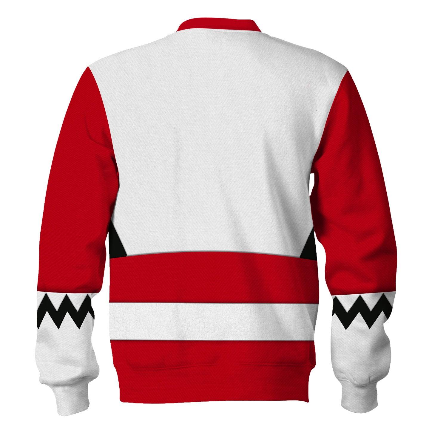 Gearhomie Power Rangers Lost Galaxy Red Costume Hoodie Sweatshirt T-Shirt Tracksuit - Gearhomie.com