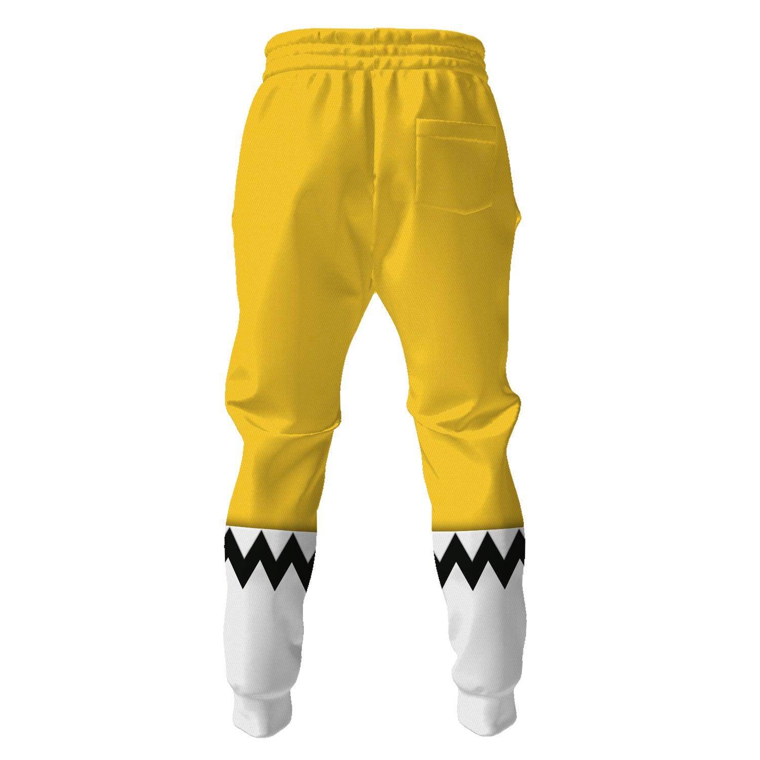OodieGang Power Rangers Lost Galaxy Yellow Costume Hoodie Sweatshirt T-Shirt Tracksuit - OodieGang.com