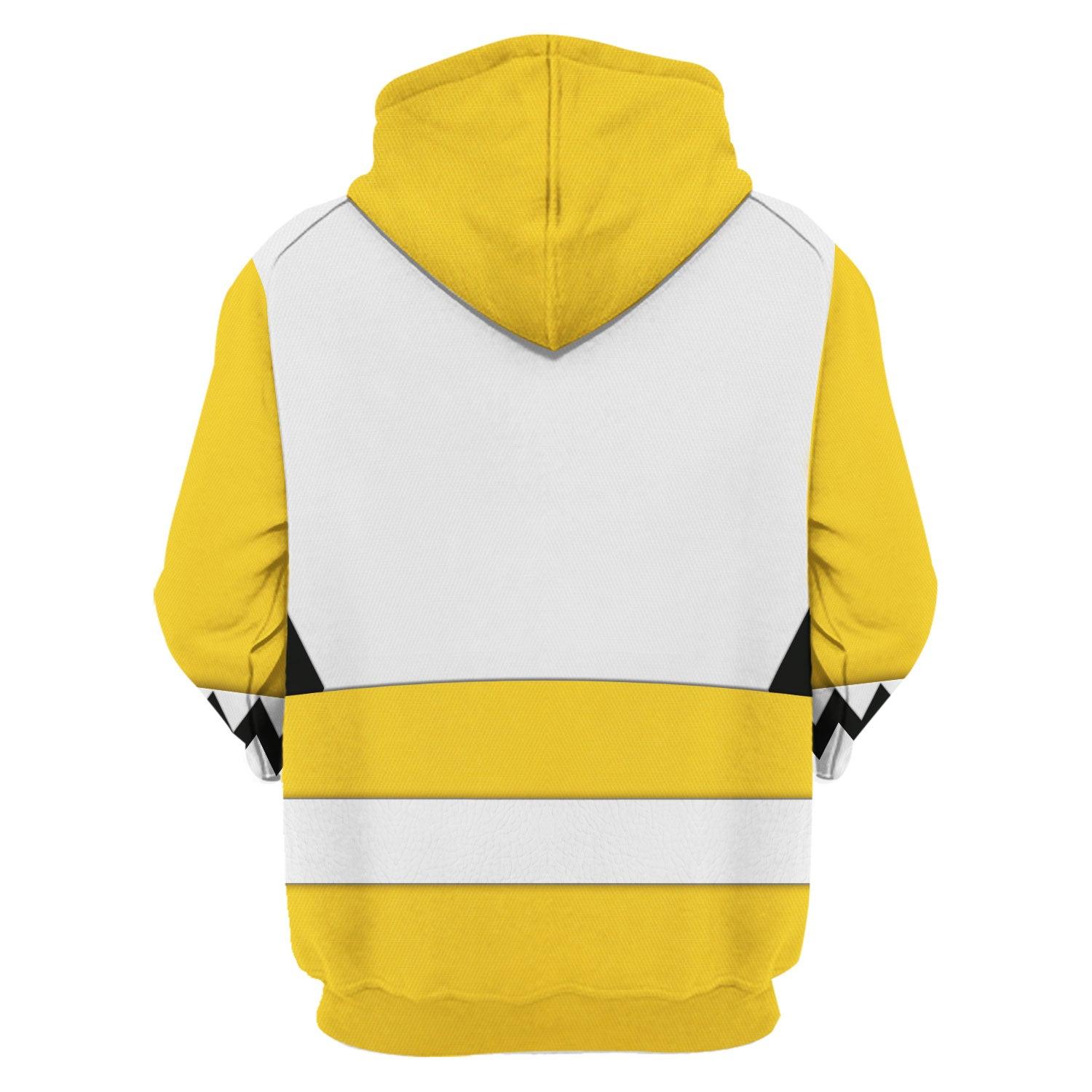 OodieGang Power Rangers Lost Galaxy Yellow Costume Hoodie Sweatshirt T-Shirt Tracksuit - OodieGang.com