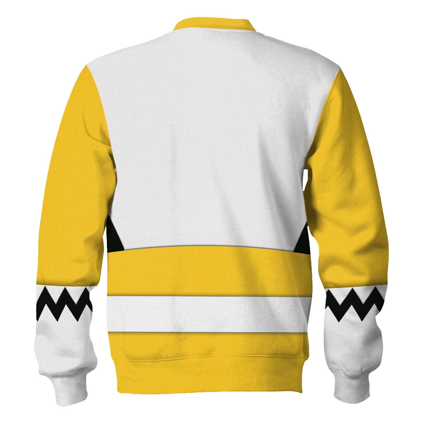 Gearhomie Power Rangers Lost Galaxy Yellow Costume Hoodie Sweatshirt T-Shirt Tracksuit - Gearhomie.com