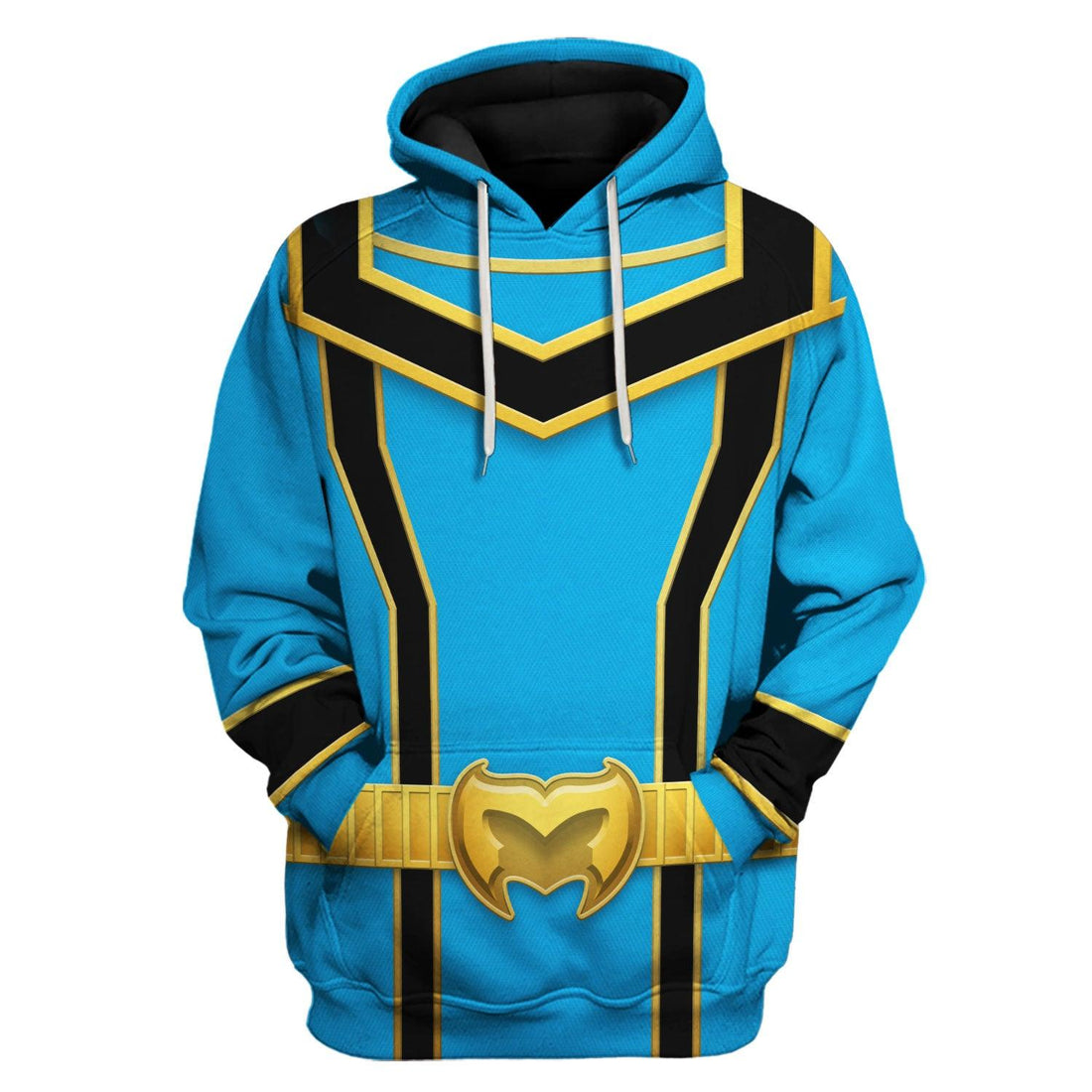 CustomsPig Power Rangers Mystic Force (2006) Blue Costume Hoodie Sweatshirt T-Shirt Tracksuit - CustomsPig.com
