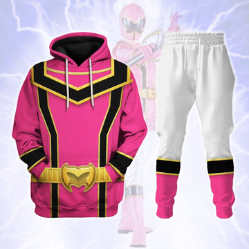 Gearhomie Power Rangers Mystic Force (2006) Pink Costume Hoodie Sweatshirt T-Shirt Tracksuit - Gearhomie.com