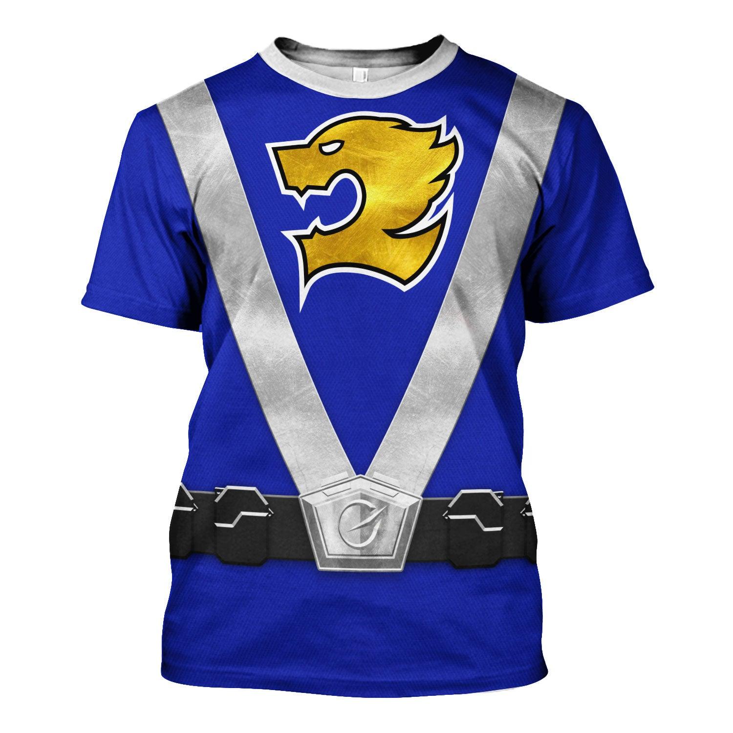 Gearhomie Power Rangers RPM (2009) Blue Costume Hoodie Sweatshirt T-Shirt Tracksuit - Gearhomie.com