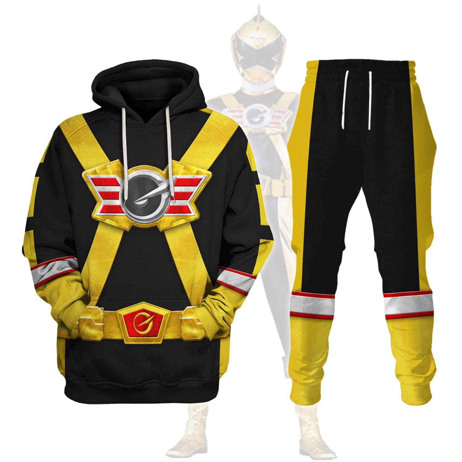 Gearhomie Power Rangers RPM (2009) Gold Costume Hoodie Sweatshirt T-Shirt Tracksuit - Gearhomie.com