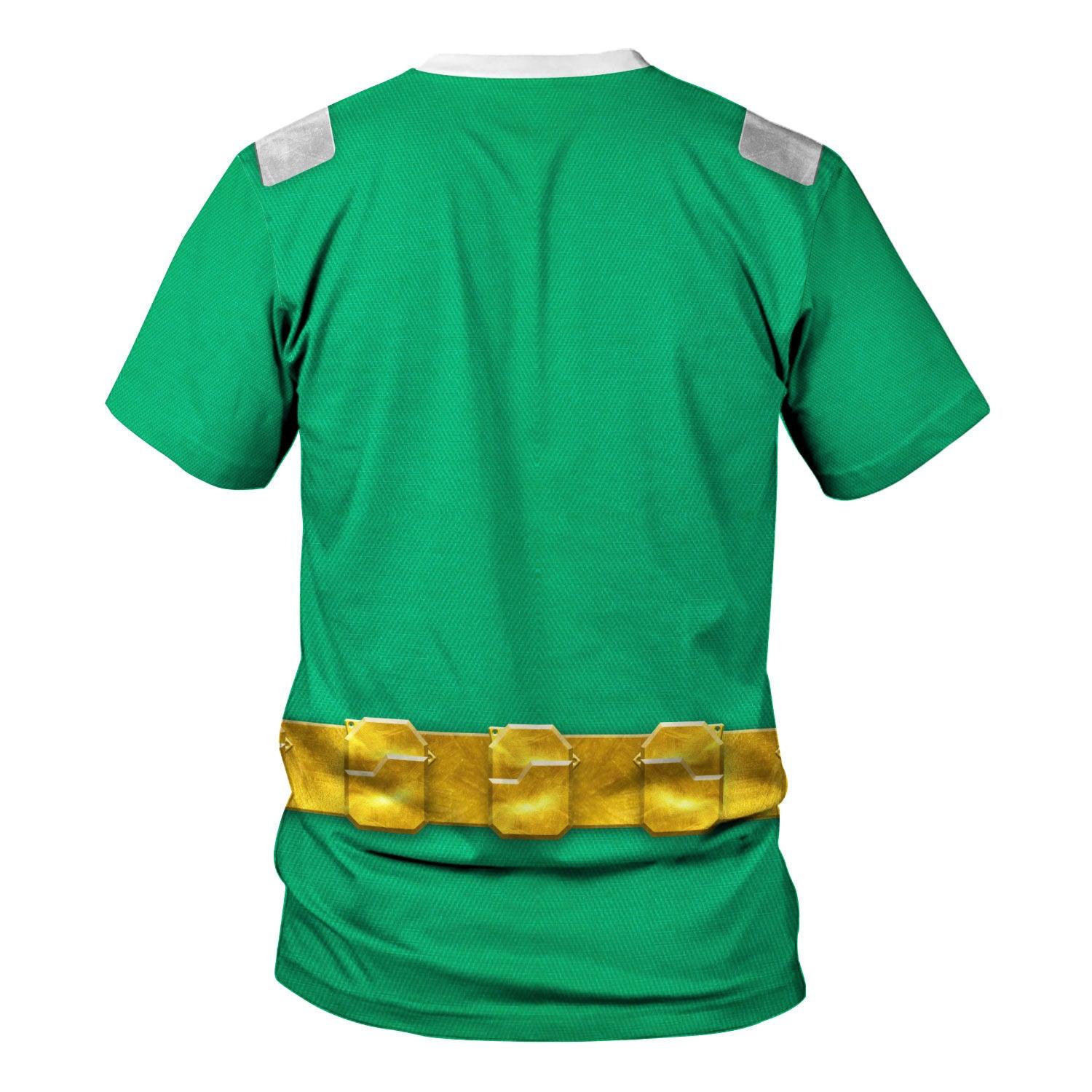 Gearhomie Power Rangers RPM (2009) Green Costume Hoodie Sweatshirt T-Shirt Tracksuit - Gearhomie.com