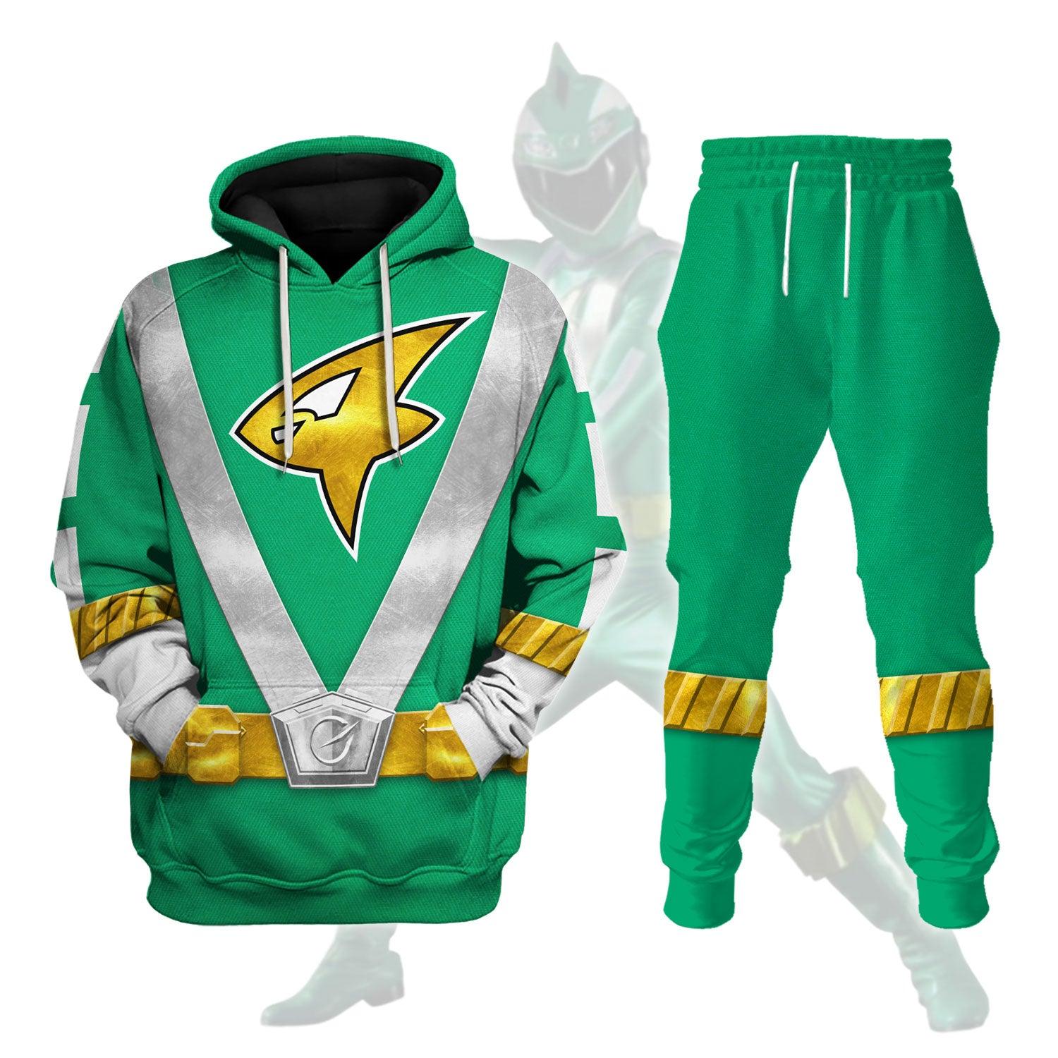 Gearhomie Power Rangers RPM (2009) Green Costume Hoodie Sweatshirt T-Shirt Tracksuit - Gearhomie.com
