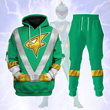 Gearhomie Power Rangers RPM (2009) Green Costume Hoodie Sweatshirt T-Shirt Tracksuit - Gearhomie.com
