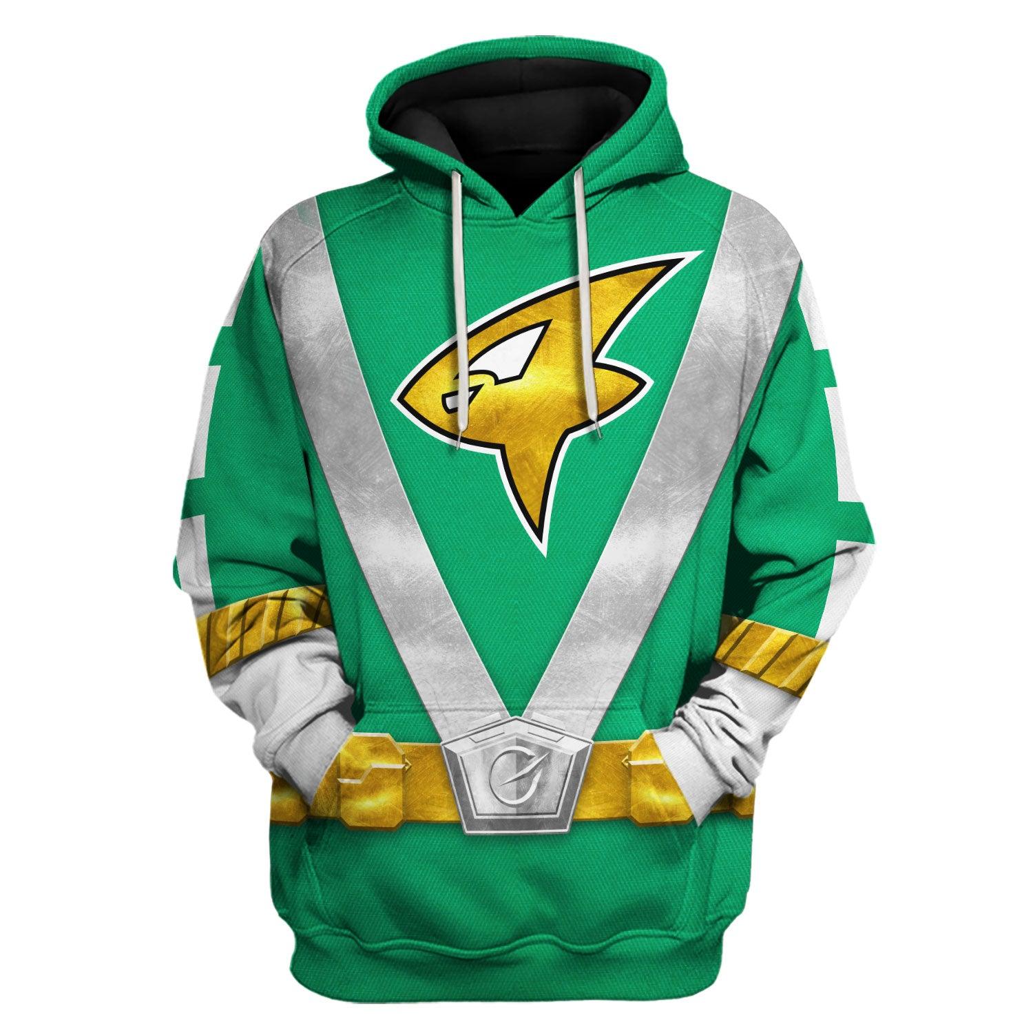 Gearhomie Power Rangers RPM (2009) Green Costume Hoodie Sweatshirt T-Shirt Tracksuit - Gearhomie.com