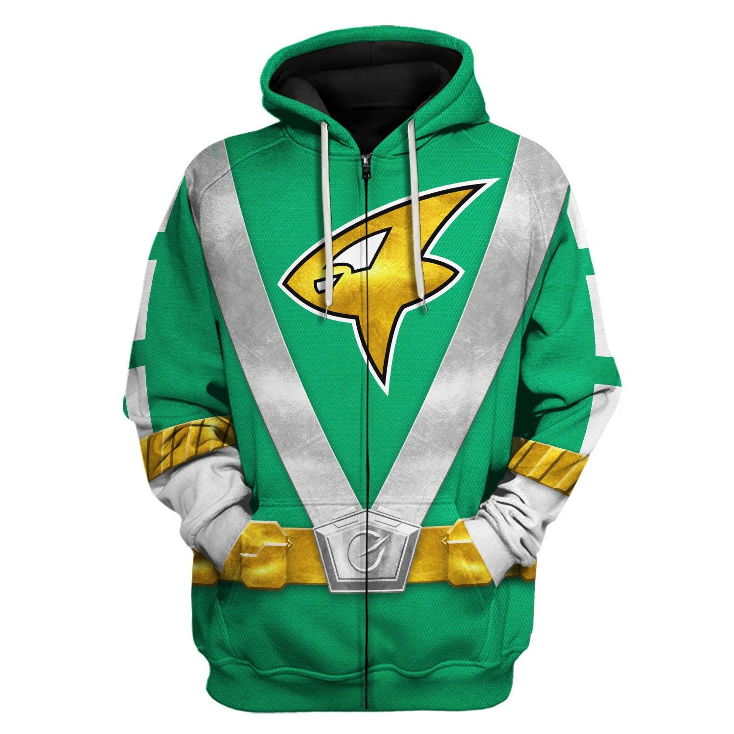 Gearhomie Power Rangers RPM (2009) Green Costume Hoodie Sweatshirt T-Shirt Tracksuit - Gearhomie.com
