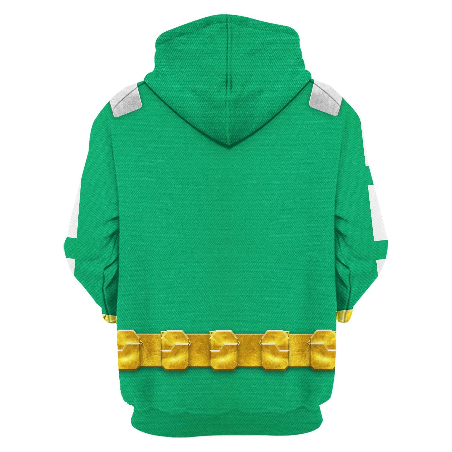 Gearhomie Power Rangers RPM (2009) Green Costume Hoodie Sweatshirt T-Shirt Tracksuit - Gearhomie.com